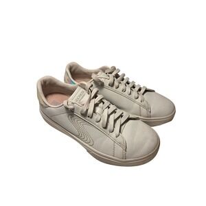 Skechers Court Classics Women 3.5 White WSL Excellent Iridescent Memory Foam